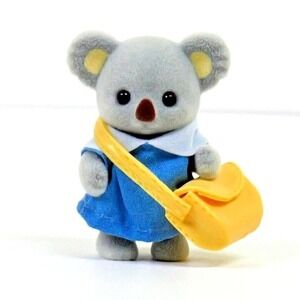 Calico Critters Sylvanian Families 18-BT Nursery Playmates RARE Baby Koala & Bag